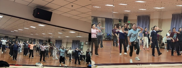 校工会健身操兴趣班顺利开班